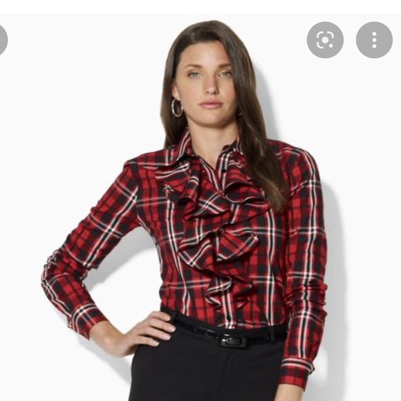 Lauren Ralph Lauren Tops - Lauren by Ralph Lauren red plaid XS blouse